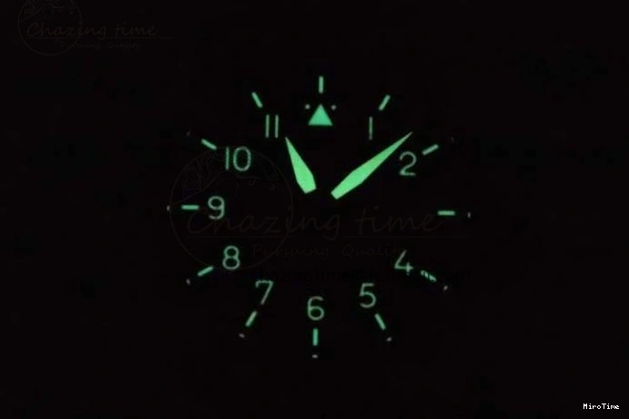 MIROTIME 0315 Mark XVIII IW327006 Titanium M+F 1:1 Best Edition Black Dial on Brown Leather Strap A Efficient 7052